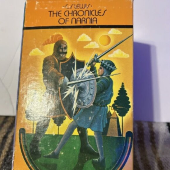 Vintage 1974 The Chronicles of Narnia Box Set 1-7 CS Lewis - Some Wear, SEE NOTE - Picture 1 of 9